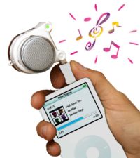 Image 1 : Un haut-parleur de poche pour baladeurs MP3