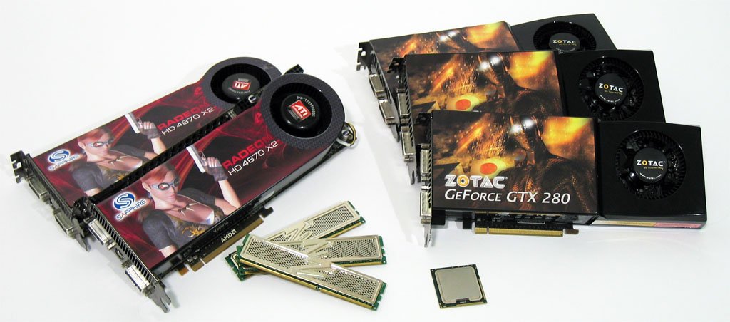 Image à la une de Core i7 + 3 GeForce GTX 280 / 2 Radeon HD 4870X2 = l'extase ?