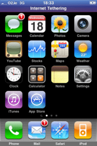 Image 2 : L’iPhone OS 3.0 fait déjà modem