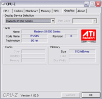 Image 1 : CPU-Z concurrence GPU-Z