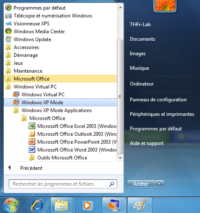 Image 9 : Test : le mode Windows XP de Windows 7