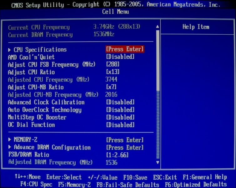 Image 11 : Overclocker un processeur AMD bloqué