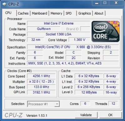 Image 14 : Intel Core i7 980X : 6 cores utiles ?