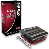 Image 1 : Club 3D : une Radeon HD 5550 silencieuse