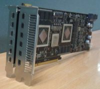 Image 1 : Une Radeon 5970 avec 12 sorties DisplayPort