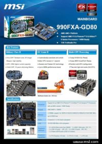 Image 1 : La 990FXA-GD80 (AM3+) de MSI en détails