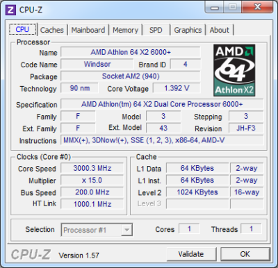 Image 12 : Architectures processeur : 16 CPU, 1 seul core, 3 GHz