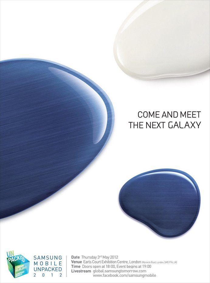 Image 1 : Le Samsung Galaxy S III présenté le 3 mai à Londres
