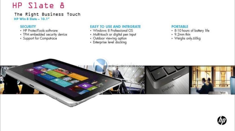 Image 1 : Pas de tablettes Windows RT + ARM pour HP