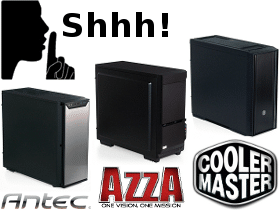 Image à la une de Boîtiers silencieux : Antec, Azza et Coolermaster