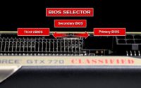 Image 1 : EVGA : deux ou trois BIOS dans les cartes graphiques