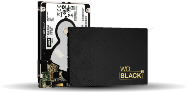 Image 1 : WD Black² : un disque hybride avec 120 Go de SSD