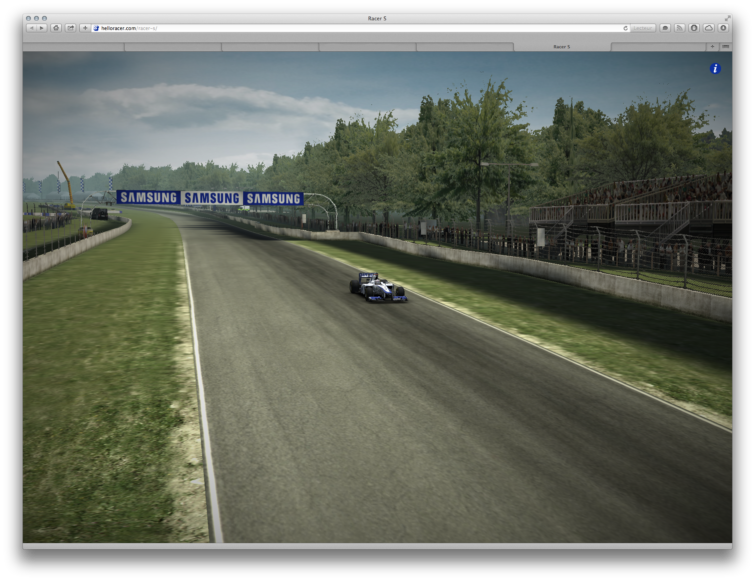 Image 1 : De la Formule 1 et un jeu en 3D dans un navigateur