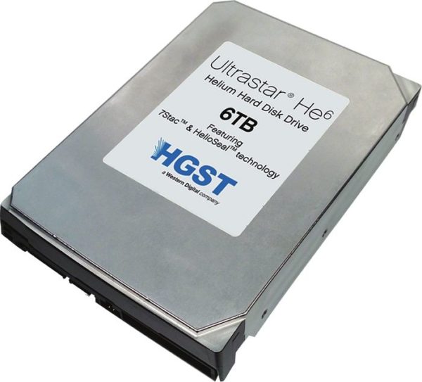 Image 1 : Un premier test du disque dur à l'hélium HGST He6