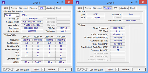 Image 7 : Comparatif : 5 kits DDR3 4x8 Go rapides