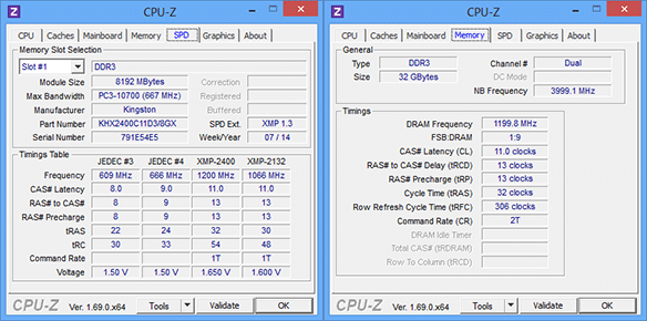 Image 15 : Comparatif : 5 kits DDR3 4x8 Go rapides