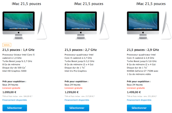 Image 1 : Chez Apple, un iMac moins cher et pas Retina