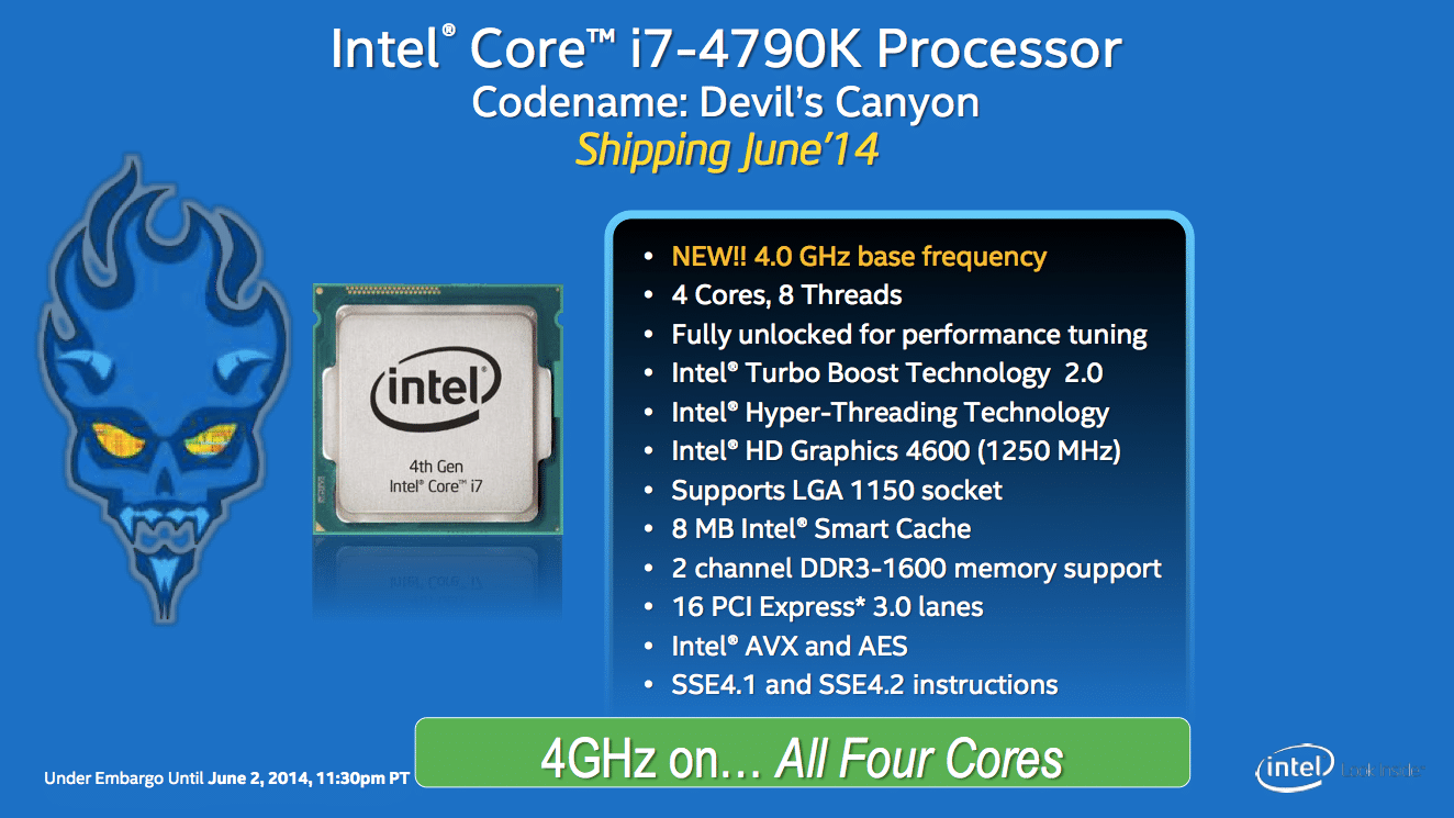 Difference I5 Et I7 Pc Portable [Computex] Intel officialise ses Core i7-4790K, Core i5-4690K et le