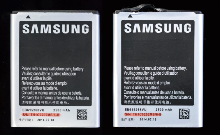 Image 2 : Batteries de rechange pour smartphones : on les a fait fondre !