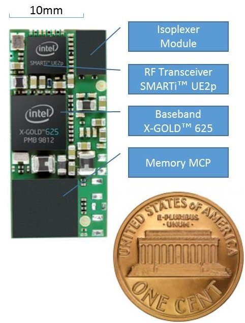 Image 1 : Intel fabrique le plus petit modem 3G au monde