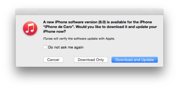 Image 1 : iOS 8 : comment revenir à iOS 7 ? - MAJ