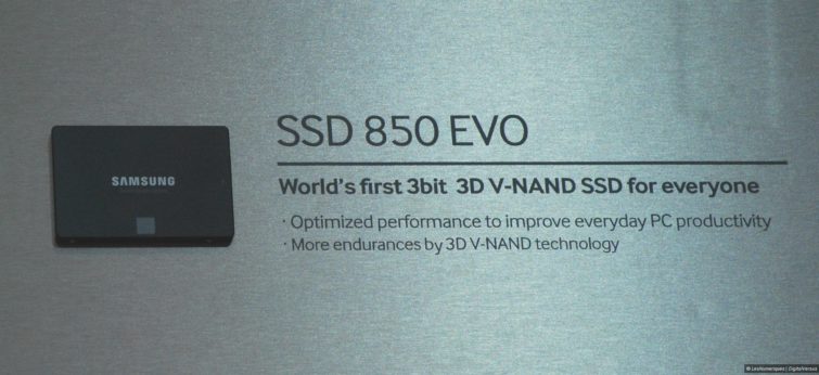 Image 1 : Les SSD Samsung 850 EVO vu à l'IFA