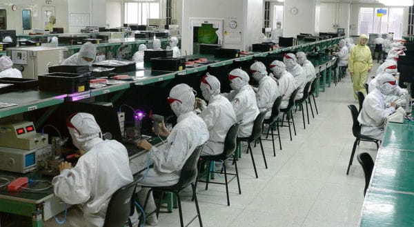 Image 1 : Petite grève dans une usine de Foxconn
