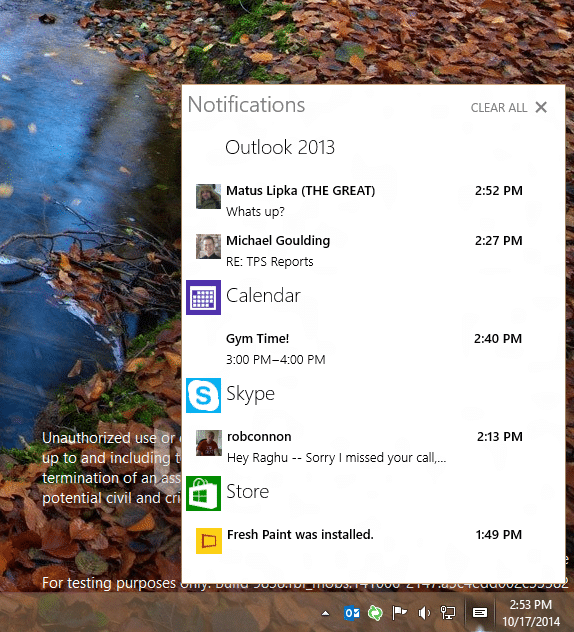 Image 1 : Microsoft met à jour Windows 10 Technical Preview