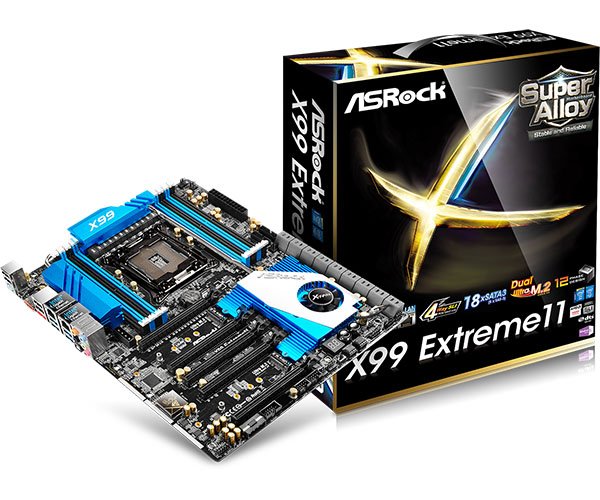 Image à la une de ASRock X99 Extreme11 : cinq ports PCIe 16x et 18 ports SATA/SAS !