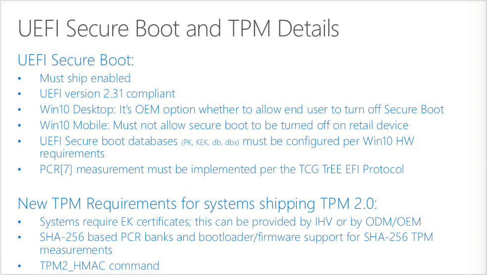 Image à la une de Windows 10 activera Secure Boot par défaut, Linux menacé ?
