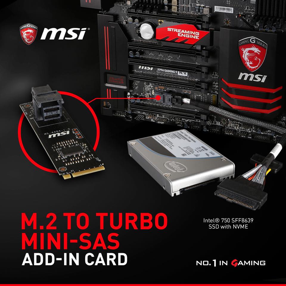 Image à la une de Asus et MSI dévoilent leurs solutions pour les SSD PCIe NVMe en SFF 8639