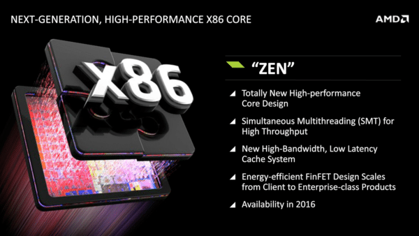 Image 1 : Le futur des CPU AMD passera par Zen en 2016 et l'ARM K12 et Zen+ en 2017