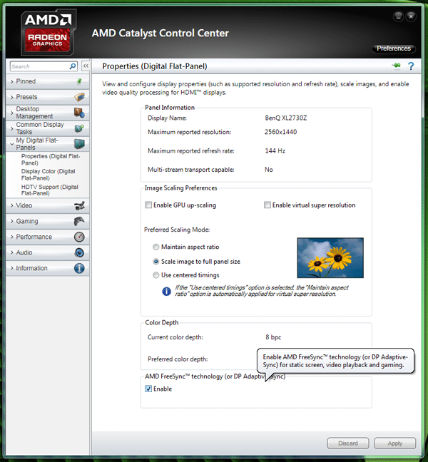 Image 7 : Acer XG270HU : que vaut FreeSync ?