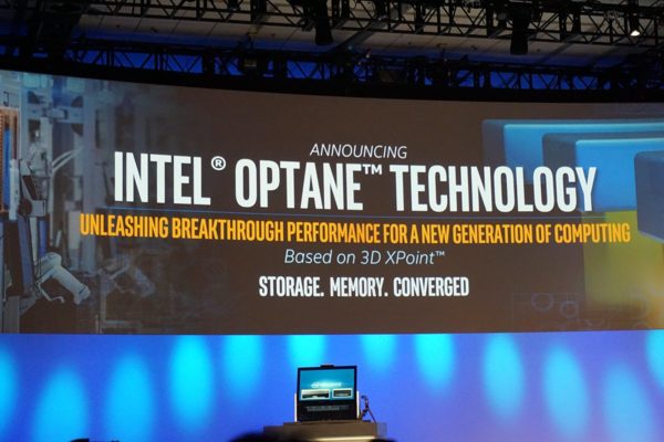 Image 1 : Optane : Intel fait la démonstration de ses SSD utilisant la mémoire 3D XPoint