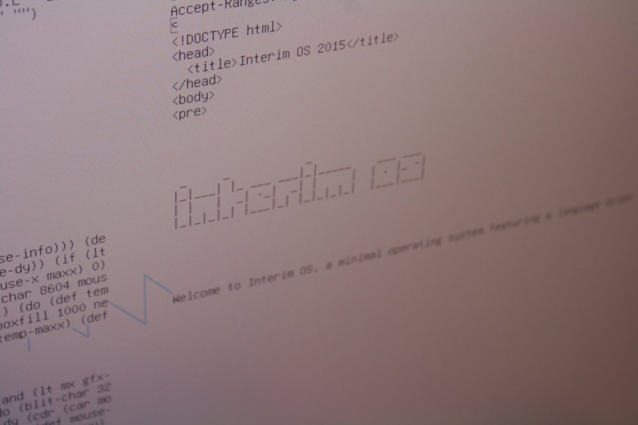 Image à la une de Interim OS est le système d'exploitation minimaliste par excellence
