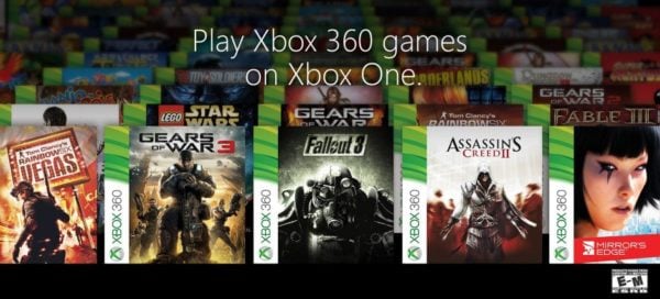 Image 1 : La Xbox One inaugure la rétrocompatibilité avec 104 jeux Xbox 360