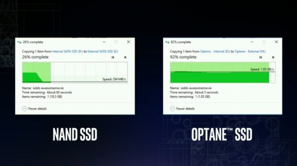 Image 1 : SSD Optane (3D XPoint) : impressionnant premier test public
