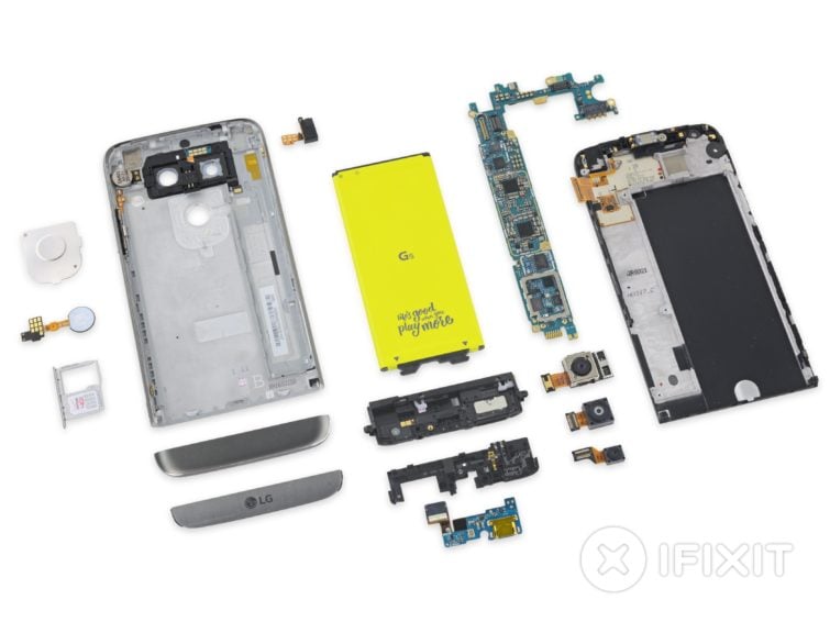 Image 1 : Démontage du LG G5 : smartphone modulaire, métallique... et réparable !