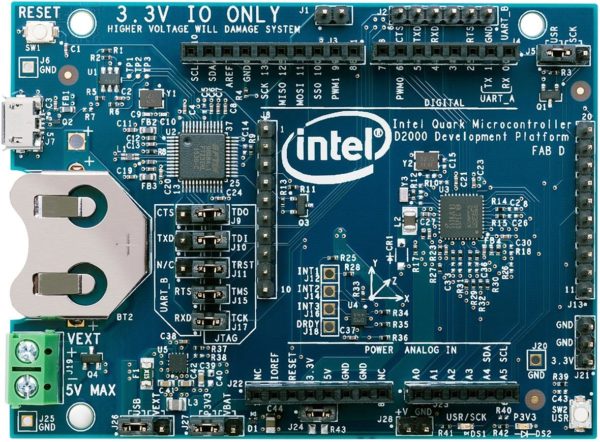 Image 1 : Intel Quark D2000 : une carte de développement IoT à 32 MHz pour 13 euros