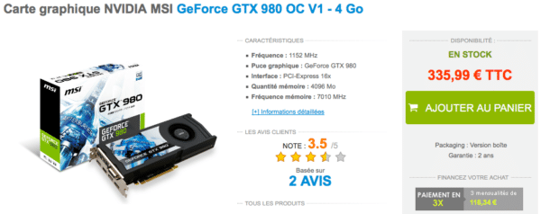 Image 1 : Grosse baisse de prix sur les GeForce GTX 980 Ti, 980 et 970