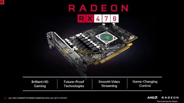 Image 1 : Radeon RX 470 et 460 : toutes les caractéristiques techniques