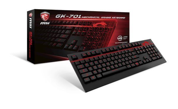 Image 1 : Gaming GK-701 : le premier clavier mécanique de MSI, switch Cherry MX Brown