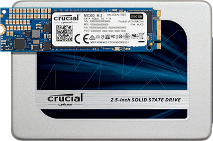 Image 1 : SSD MX300 de Crucial : désormais de 275 Go à 1 To, bientôt en 2 To et M.2