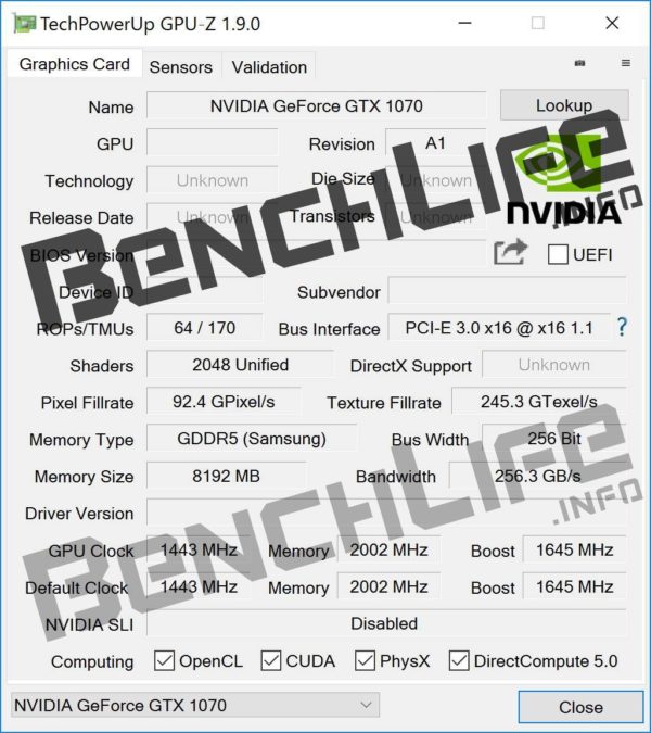 Image 1 : 2048 coeurs CUDA pour la GeForce GTX 1070 destinée aux PC portables
