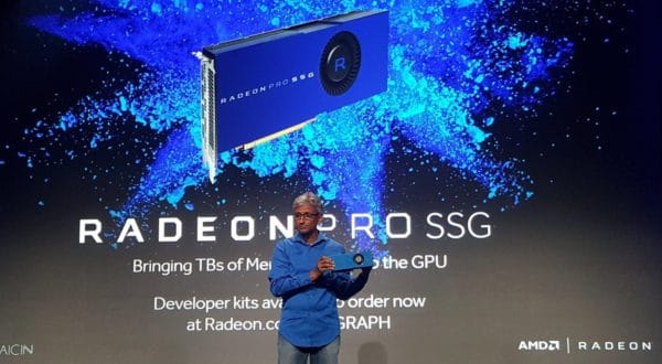 Image 1 : Radeon Pro SSG : une carte graphique avec support SSD M.2 à 9999 dollars !