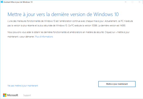 Image 1 : Comment installer sans attendre l'anniversary update de Windows 10