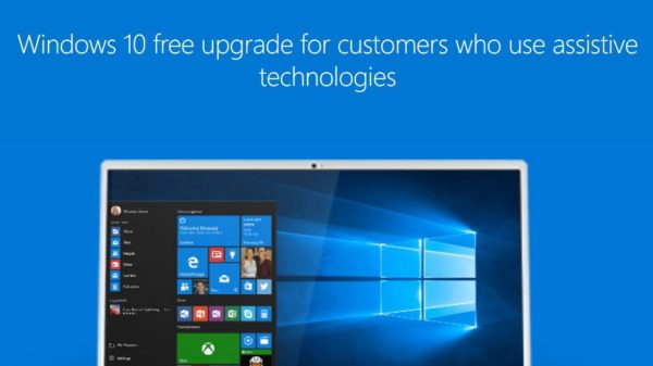 Image 1 : Windows 10 est encore gratuit via une mise à jour spéciale handicapés