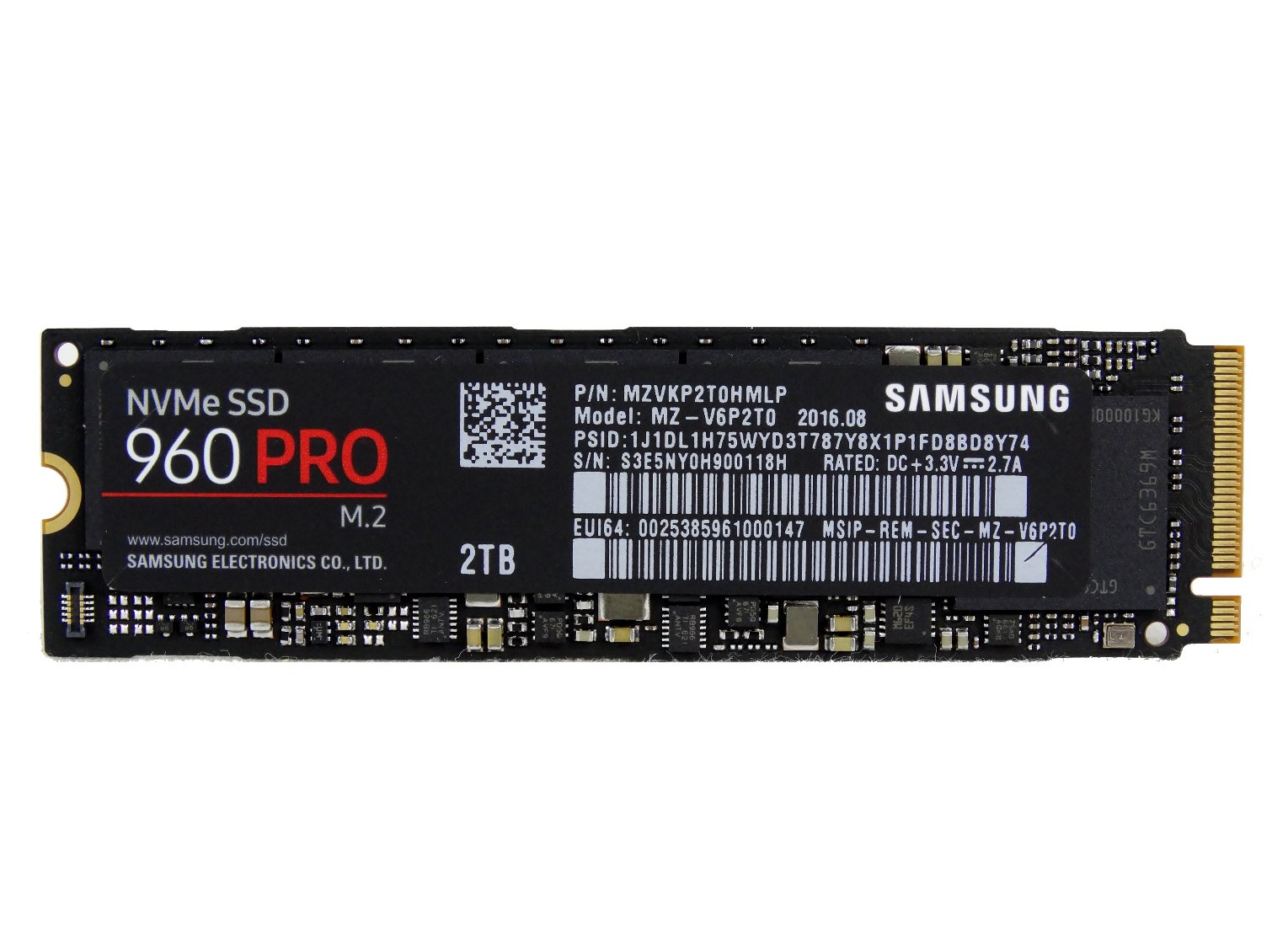 Image 1 : Test : Samsung 960 Pro, un SSD d'élite trop cher