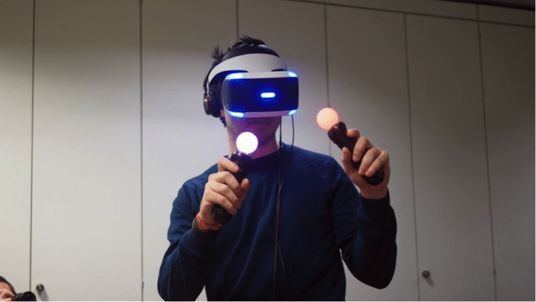 Casque VR Compatible/iOS/PC, réalité virtuelle avec poignée sans