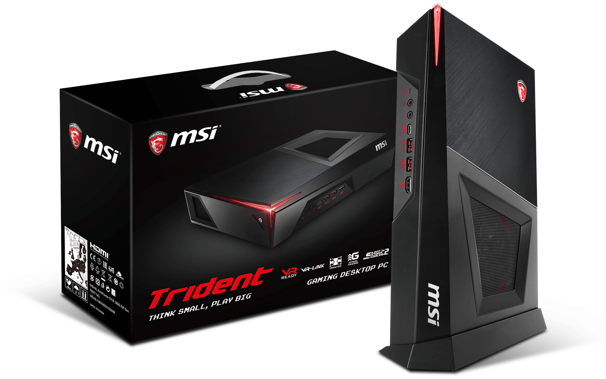 Image 1 : MSI Trident 3 : Kaby Lake et GTX 1050 Ti dans un mini PC à 1000 euros ?